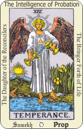 Graphic of temperance Card